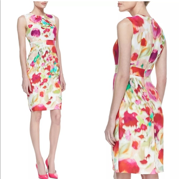 Kate Spade Multicolor Floral Midi Dress - Picture 1 of 8